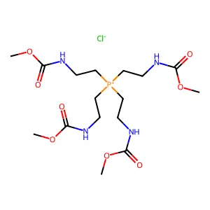 Tetrakis[2-(methoxycarbonylamino)ethyl]phosphanium Chloride structure