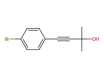 4-(4-Bromophenyl)-2-methylbut-3-yn-2-ol structure