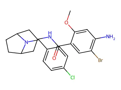 exo-4-Amino-5-bromo-2-methoxy-N-(8-(4-chlorobenzyl)-8-azabicyclo(3.2.1)oct-3-yl)benzamide structure