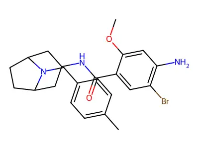 Benzamide, 4-amino-5-bromo-2-methoxy-N-(8-((4-methylphenyl)methyl)-8-azabicyclo(3.2.1)oct-3-yl)-, exo- structure