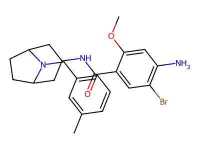 Benzamide, 4-amino-5-bromo-2-methoxy-N-(8-((3-methylphenyl)methyl)-8-azabicyclo(3.2.1)oct-3-yl)-, exo- structure