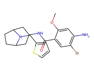 exo-4-Amino-5-bromo-2-methoxy-N-(8-(2-thenyl)-8-azabicyclo(3.2.1)oct-3-yl)benzamide structure