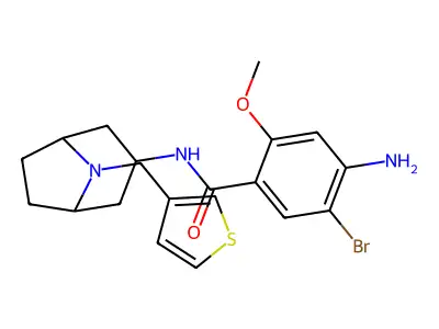 exo-4-Amino-5-bromo-2-methoxy-N-(8-(3-thenyl)-8-azabicyclo(3.2.1)oct-3-yl)benzamide structure