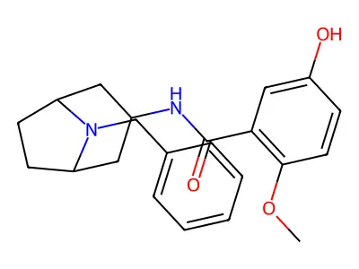 exo-5-Hydroxy-2-methoxy-N-(8-(phenylmethyl)-8-azabicyclo(3.2.1)oct-3-yl)benzamide structure