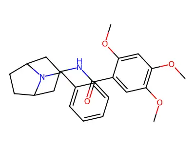 exo-N-(8-(Phenylmethyl)-8-azabicyclo(3.2.1)oct-3-yl)-2,4,5-trimethoxybenzamide structure