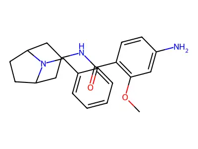 exo-4-Amino-2-methoxy-N-(8-(phenylmethyl)-8-azabicyclo(3.2.1)oct-3-yl)benzamide structure