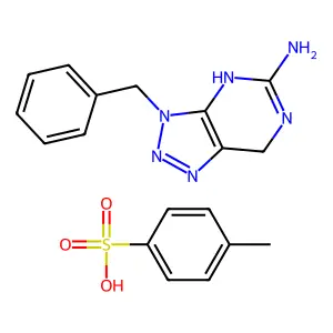 3-benzyl-2,7-dihydrotriazolo[4,5-d]pyrimidin-5-amine,4-methy structure