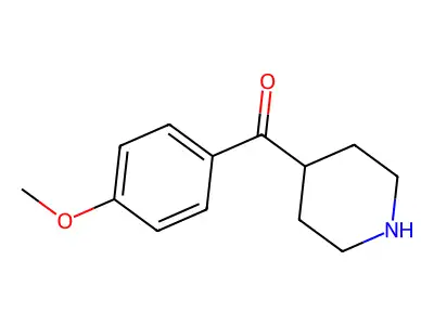 (4-Methoxyphenyl)(piperidin-4-yl)methanone structure