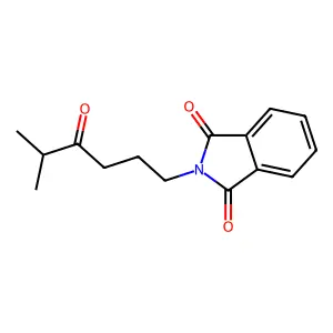 2-(5-Methyl-4-oxohexyl)isoindole-1,3-dione structure