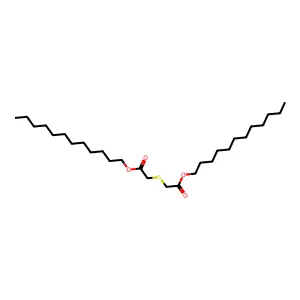 Acetic acid, 2,2'-thiobis-, didodecyl ester structure