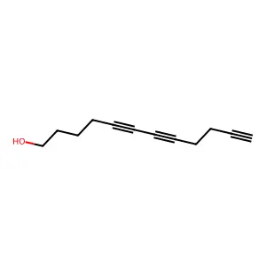 5,7,11-Dodecatriyn-1-ol structure
