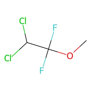 甲氧氟烷 structure