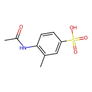 4-(Acetylamino)-3-methylbenzenesulfonic acid structure