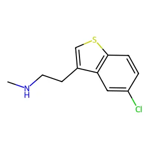 2-(5-Chlorobenzo[b]thiophen-3-yl)-N-methylethan-1-amine structure
