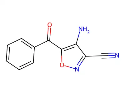 4-Amino-5-benzoylisoxazole-3-carbonitrile structure