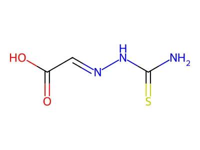 (2Z)-2-(carbamothioylhydrazinylidene)acetic acid structure