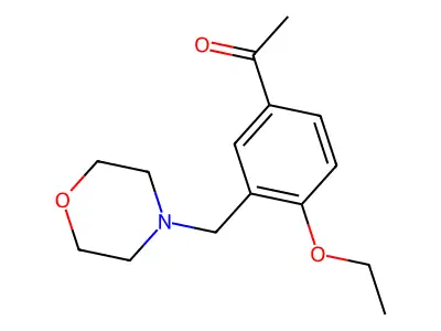 1-[4-Ethoxy-3-(morpholin-4-ylmethyl)phenyl]ethan-1-one structure