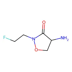 4-Amino-2-(2-fluoroethyl)isoxazolidin-3-one structure