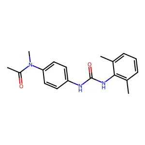1-(4-(N-Methylacetamido)phenyl)-3-(2,6-xylyl)urea structure
