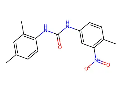 1-(2,4-Dimethylphenyl)-3-(4-methyl-3-nitrophenyl)urea structure