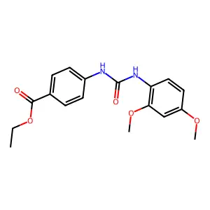 Ethyl 4-[(2,4-dimethoxyphenyl)carbamoylamino]benzoate structure