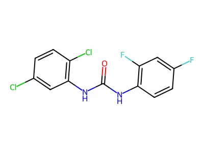 1-(2,5-Dichlorophenyl)-3-(2,4-difluorophenyl)urea structure