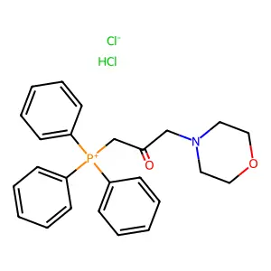 (2-Oxo-3-morpholino)propyltriphenylphosphonium structure