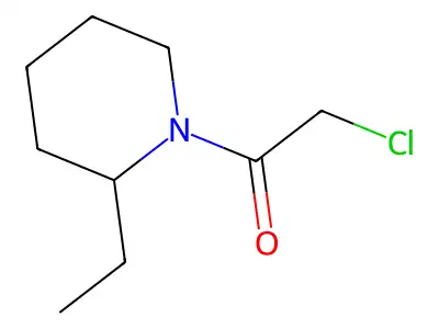 2-Chloro-1-(2-ethylpiperidin-1-yl)ethan-1-one structure