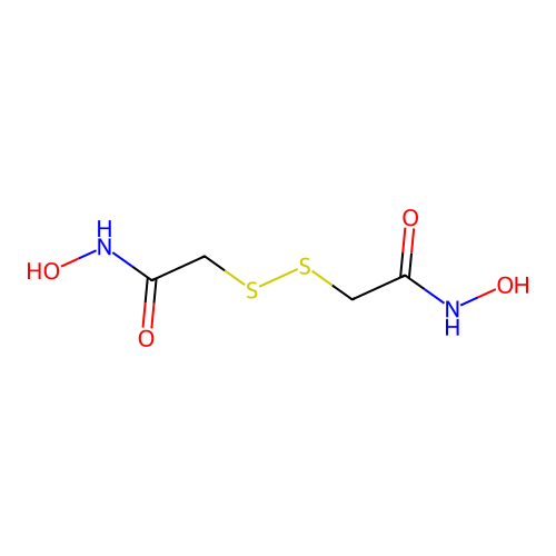 Dithiodiglycolicdihydroxamic acid structure