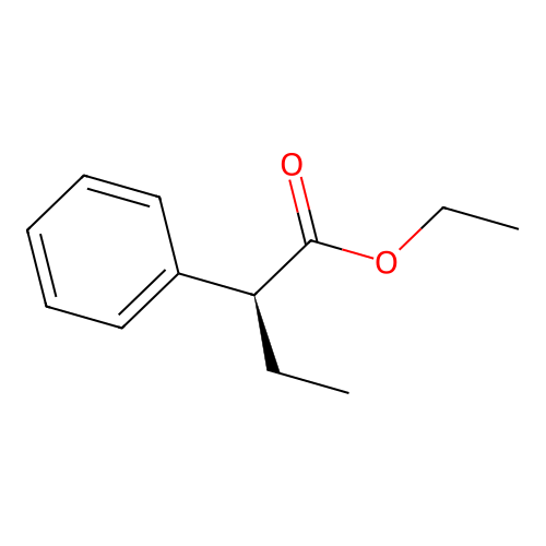 (+)-Ethyl 2-phenylbutanoate structure