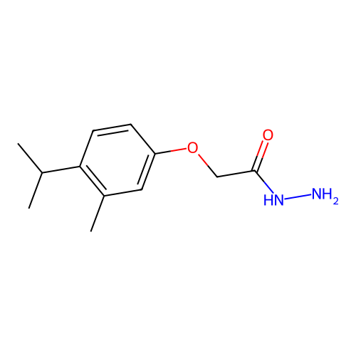 2-[3-Methyl-4-(methylethyl)phenoxy]acetohydrazide structure
