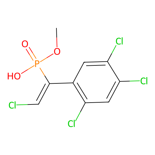 Desmethyltetrachlorvinphos structure