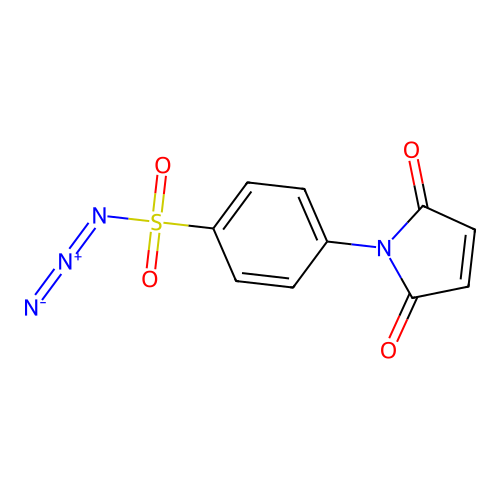 4-(2,5-dihydro-2,5-dioxo-1H-pyrrol-1-yl)benzene-1-sulphonyl azide structure