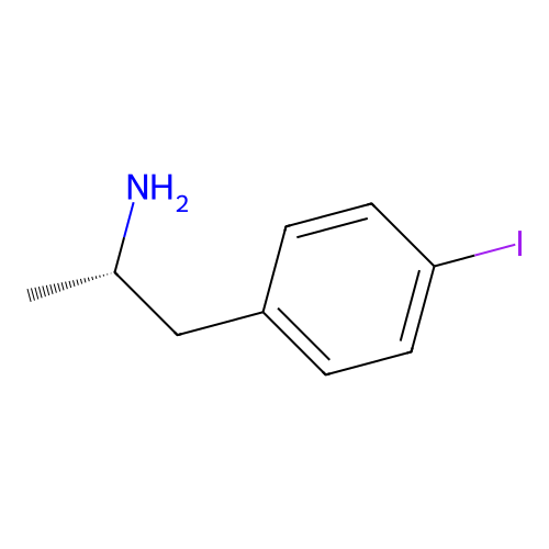 (2S)-1-(4-iodophenyl)propan-2-amine structure