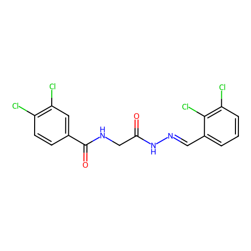 3,4-Dichloro-N-(2-(2-(2,3-dichlorobenzylidene)hydrazino)-2-oxoethyl)benzamide structure