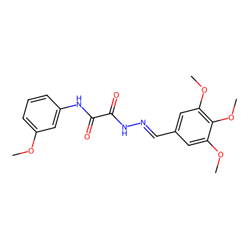 N-(3-Methoxyphenyl)-2-oxo-2-(2-(3,4,5-trimethoxybenzylidene)hydrazino)acetamide structure
