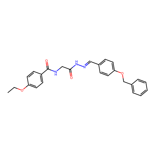 N-(2-(2-(4-(Benzyloxy)benzylidene)hydrazino)-2-oxoethyl)-4-ethoxybenzamide structure