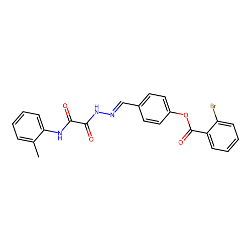 4-(2-(Oxo(2-toluidino)acetyl)carbohydrazonoyl)phenyl 2-bromobenzoate structure