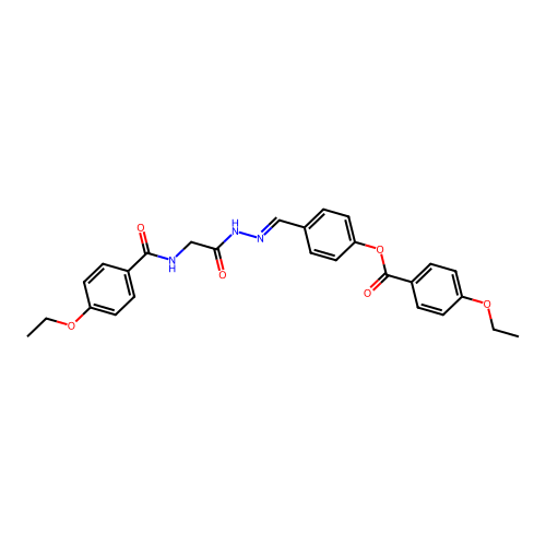 4-(2-(((4-Ethoxybenzoyl)amino)acetyl)carbohydrazonoyl)phenyl 4-ethoxybenzoate structure