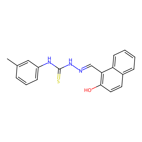 1-[(2-Hydroxynaphthalen-1-yl)methylideneamino]-3-(3-methylphenyl)thiourea structure