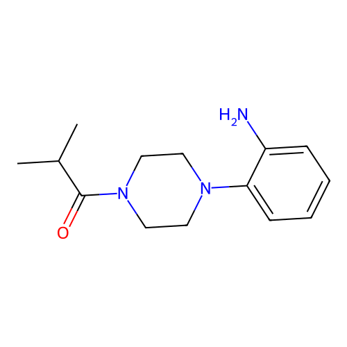 1-[4-(2-Aminophenyl)piperazin-1-yl]-2-methylpropan-1-one structure
