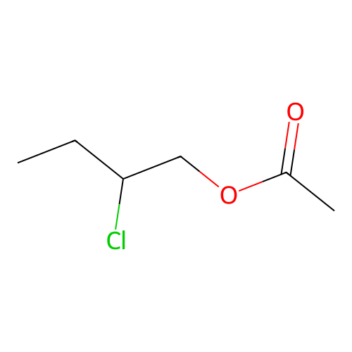 1-Butanol, 2-chloro, acetate structure
