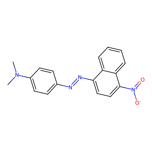 N,N-dimethyl-4-[(E)-(4-nitro-1-naphthyl)diazenyl]aniline structure