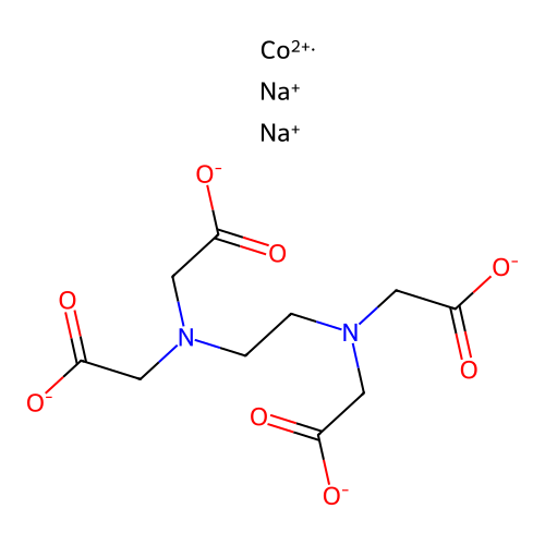 Cobalt disodium edetate structure
