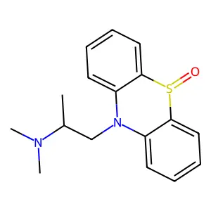 10H-Phenothiazine-10-ethanamine, N,N,alpha-trimethyl-, 5-oxide structure