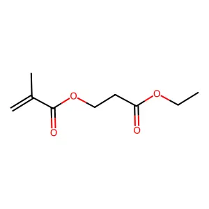 3-Ethoxy-3-oxopropyl 2-methylprop-2-enoate structure