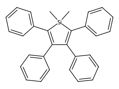 1,1-Dimethyl-2,3,4,5-tetraphenylsilole structure