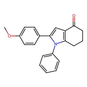 2-(4-Methoxyphenyl)-1-phenyl-1,5,6,7-tetrahydro-4H-indol-4-one structure