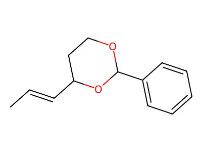 1,3-Dioxane, 2-phenyl-4-(1-propenyl)- structure