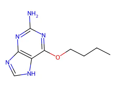 O(6)-n-Butylguanine structure